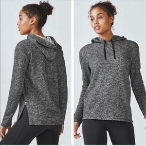 Fabletics "Taj" hoodie black speckled French Terry